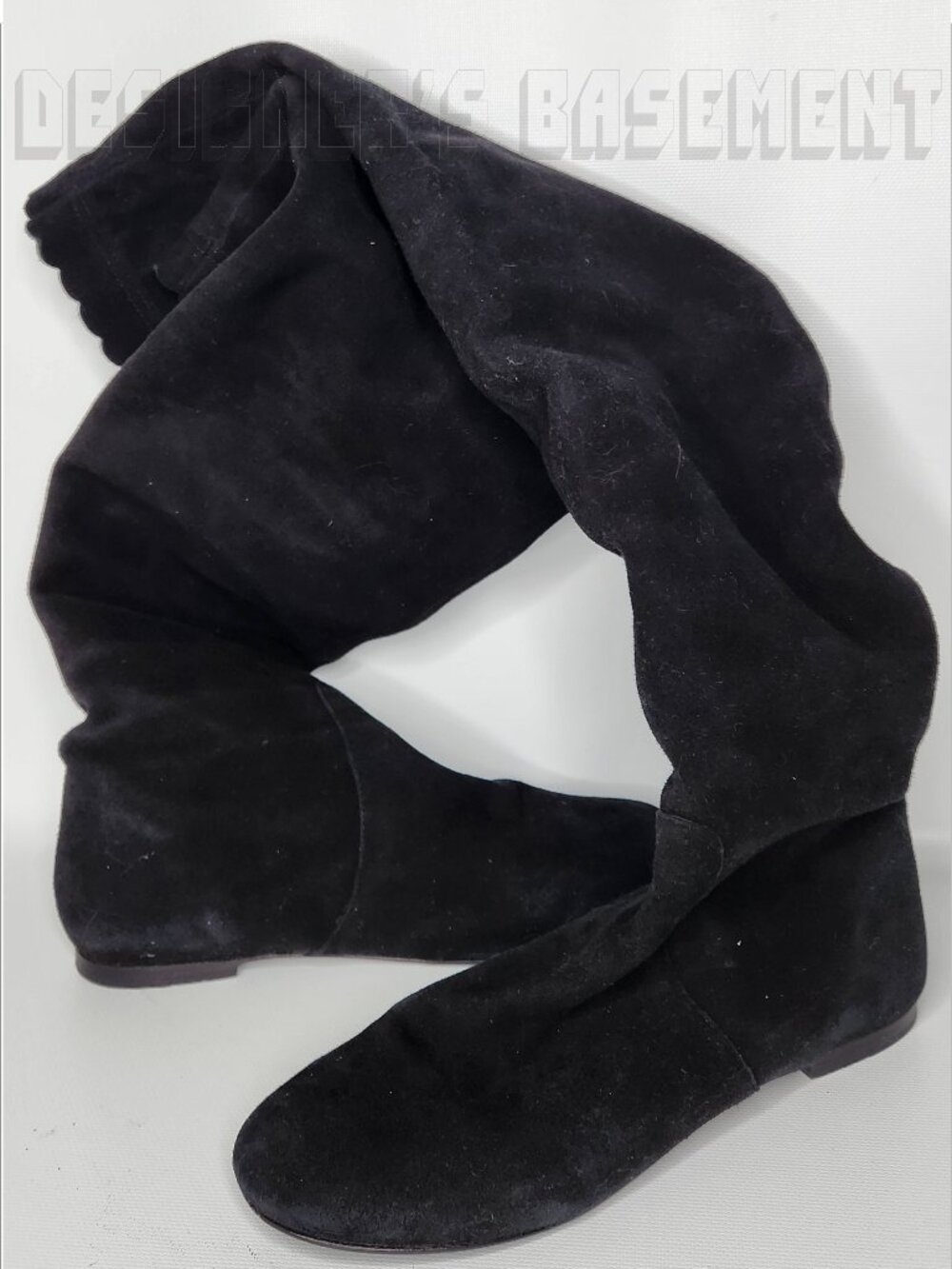 MARC BY MARC JACOBS black 37.5/7.5US Suede Over-The-Knee Boots gently used